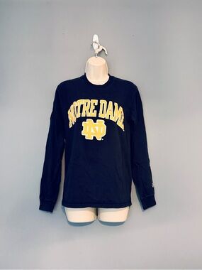Champion Notre Dame Crewneck Tee - navy